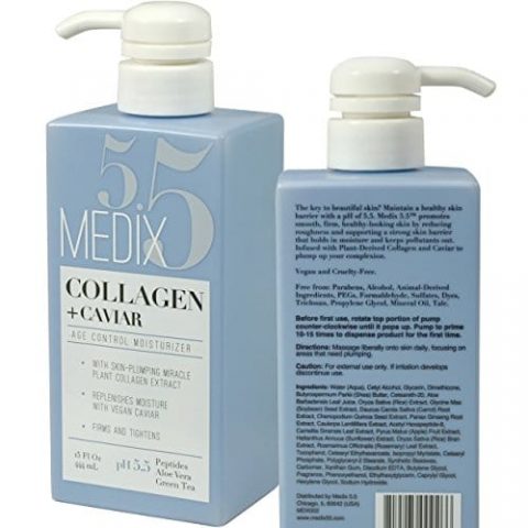 Image for Medix 5.5 Collagen Moisturizing Cream with Vegan Caviar, Peptides, Aloe Vera, & Green Tea